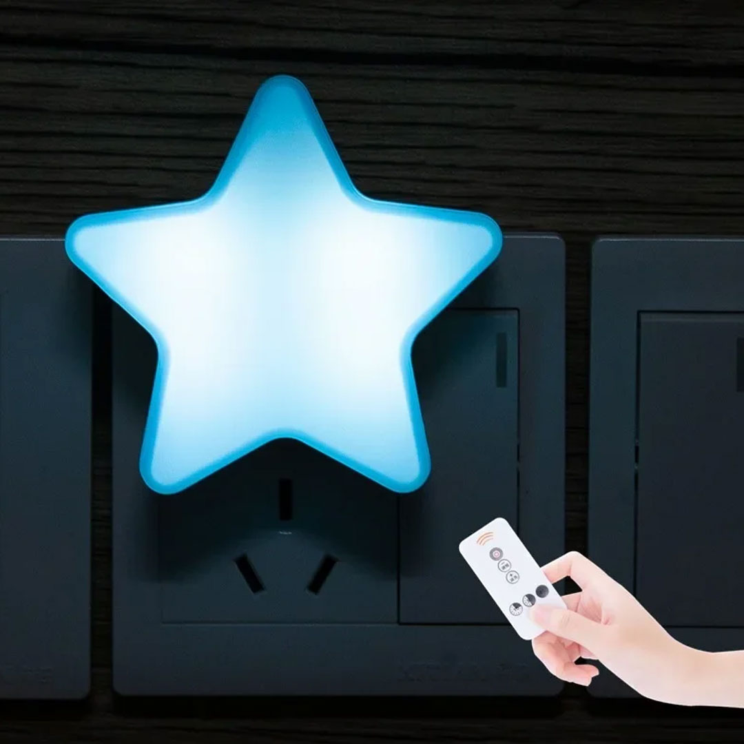 Remote Control Star Shape LED Night Light