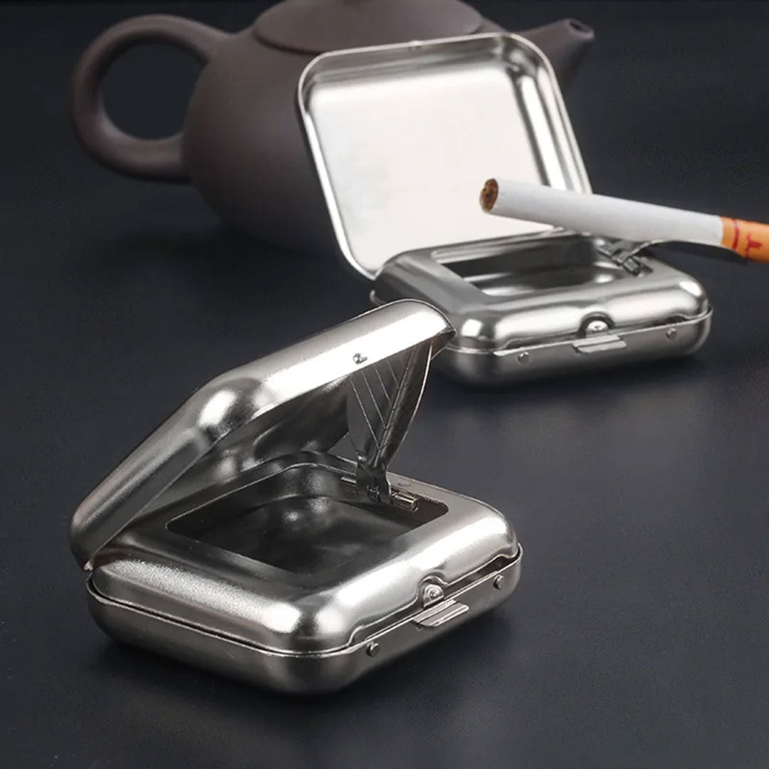 Outdoor Smoking Portable Mini Metal Ashtray