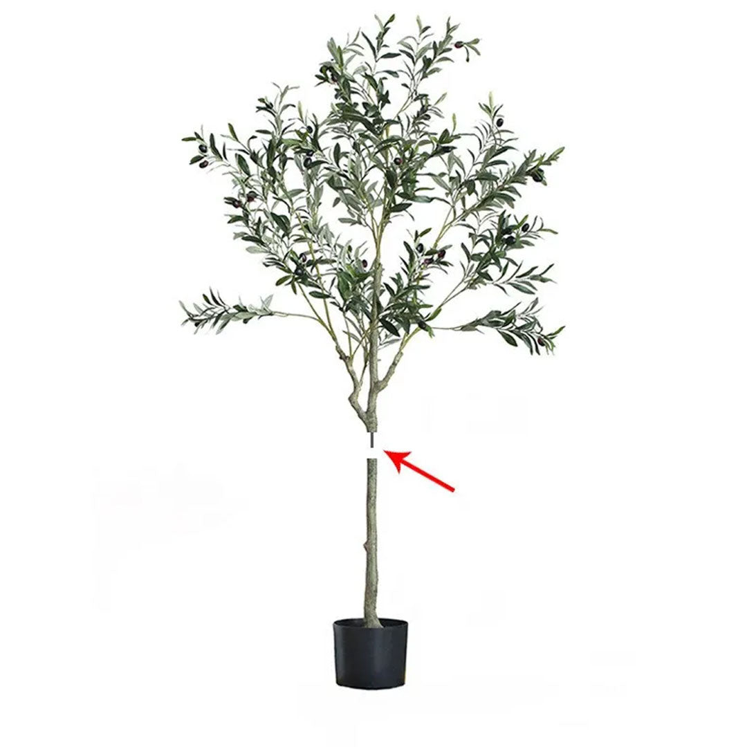 Indoor Outdoor Large Potted Artificial Olive Tree Decor