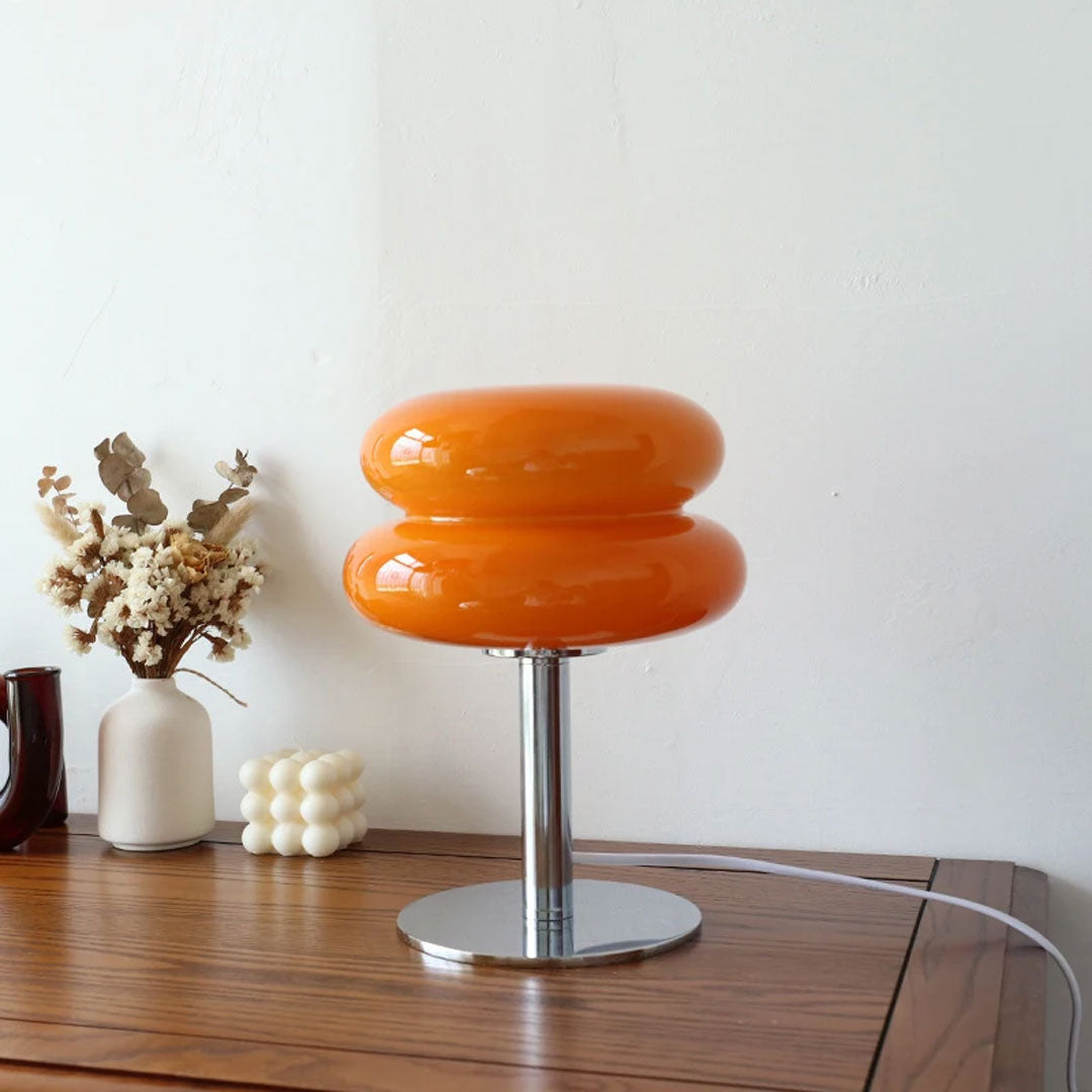 Trichromatic Dimming Macaron Glass Table Lamp