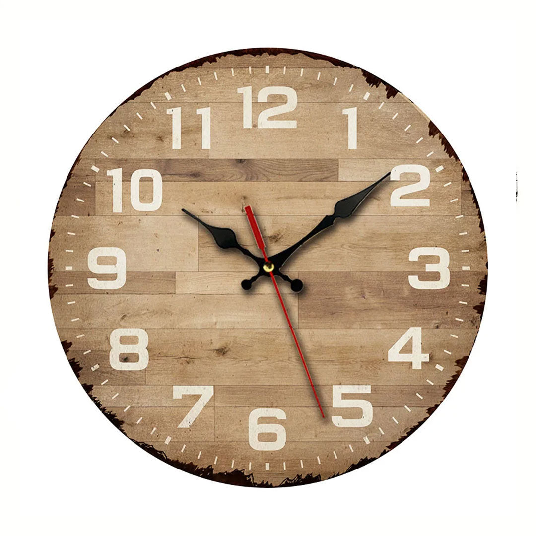 Minimalist Vintage Wooden Clock