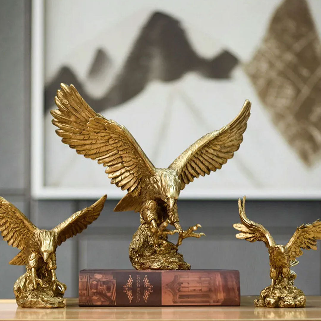 Majestic Eagle Resin Figurine for Home Decor