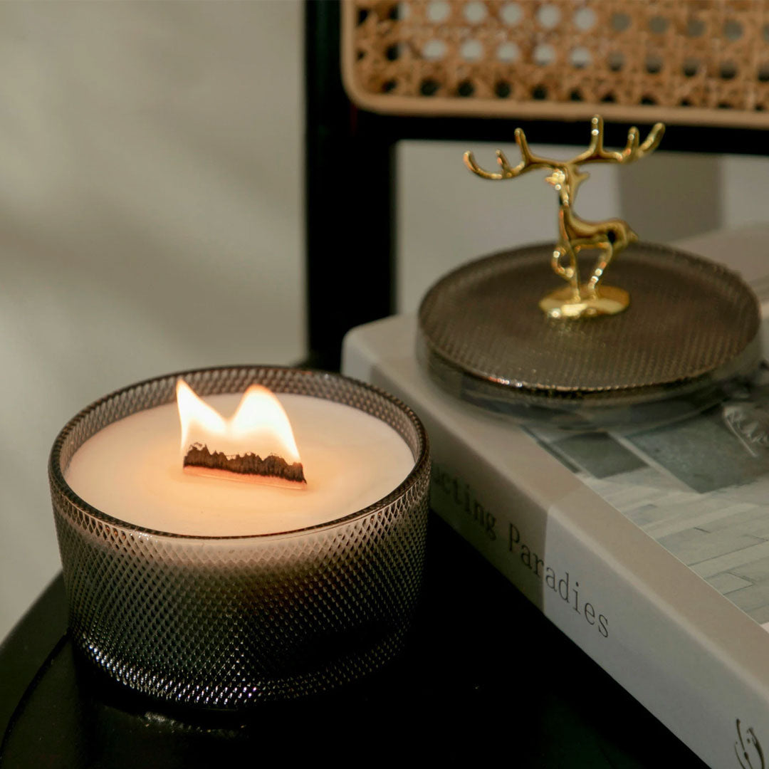 Christmas Elk Scented Candle in Glass Jar