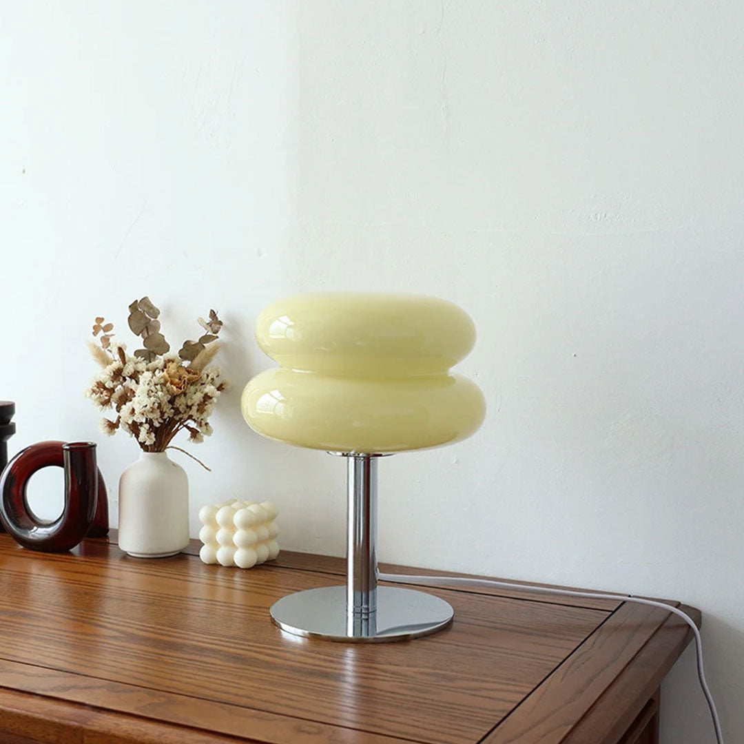 Trichromatic Dimming Macaron Glass Table Lamp