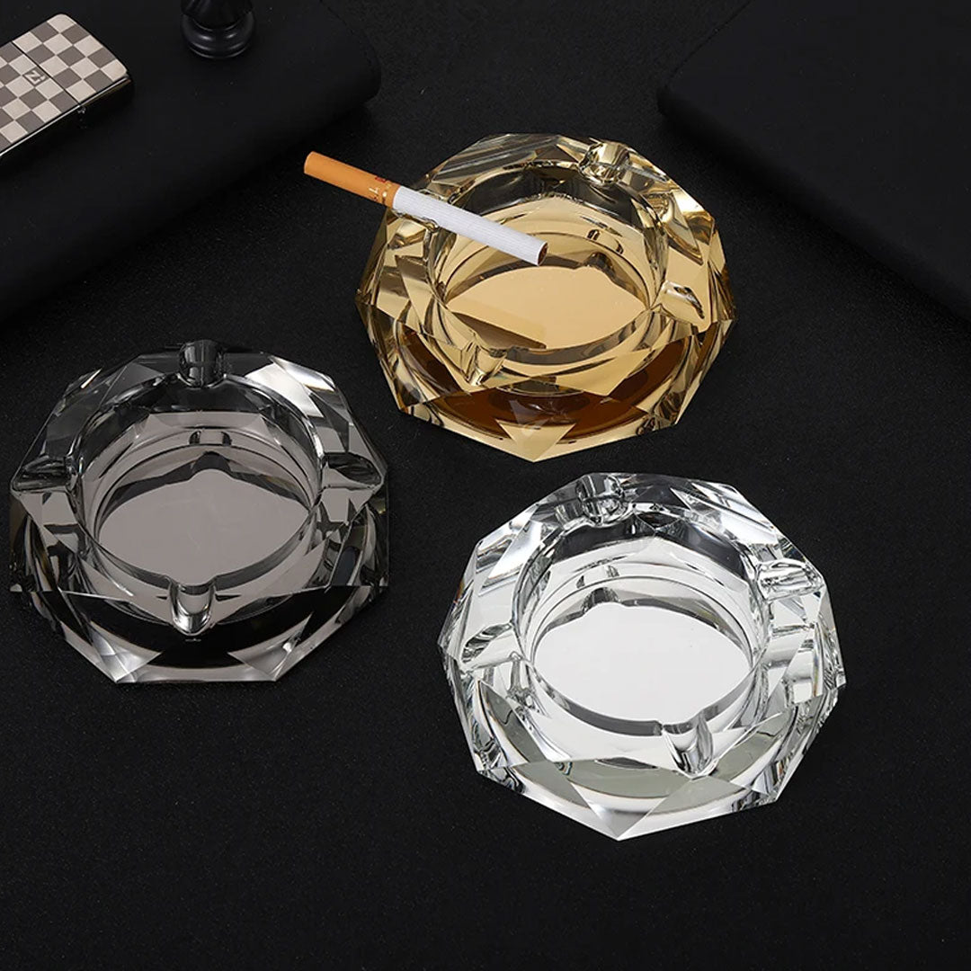 Crystal Glass Ashtray High-End European Gift