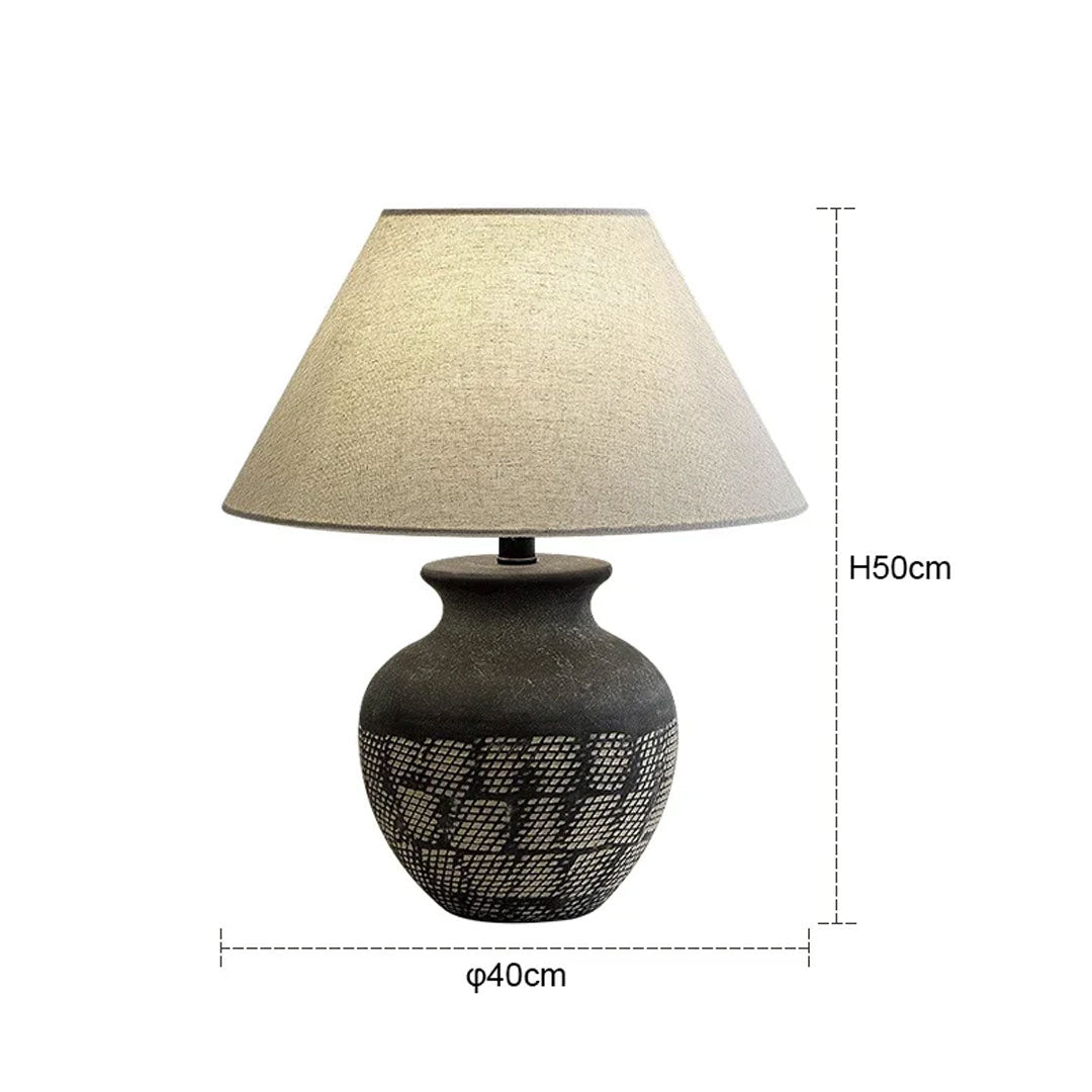 Creative Retro Ceramic LED Table Lamp Bedroom Decor