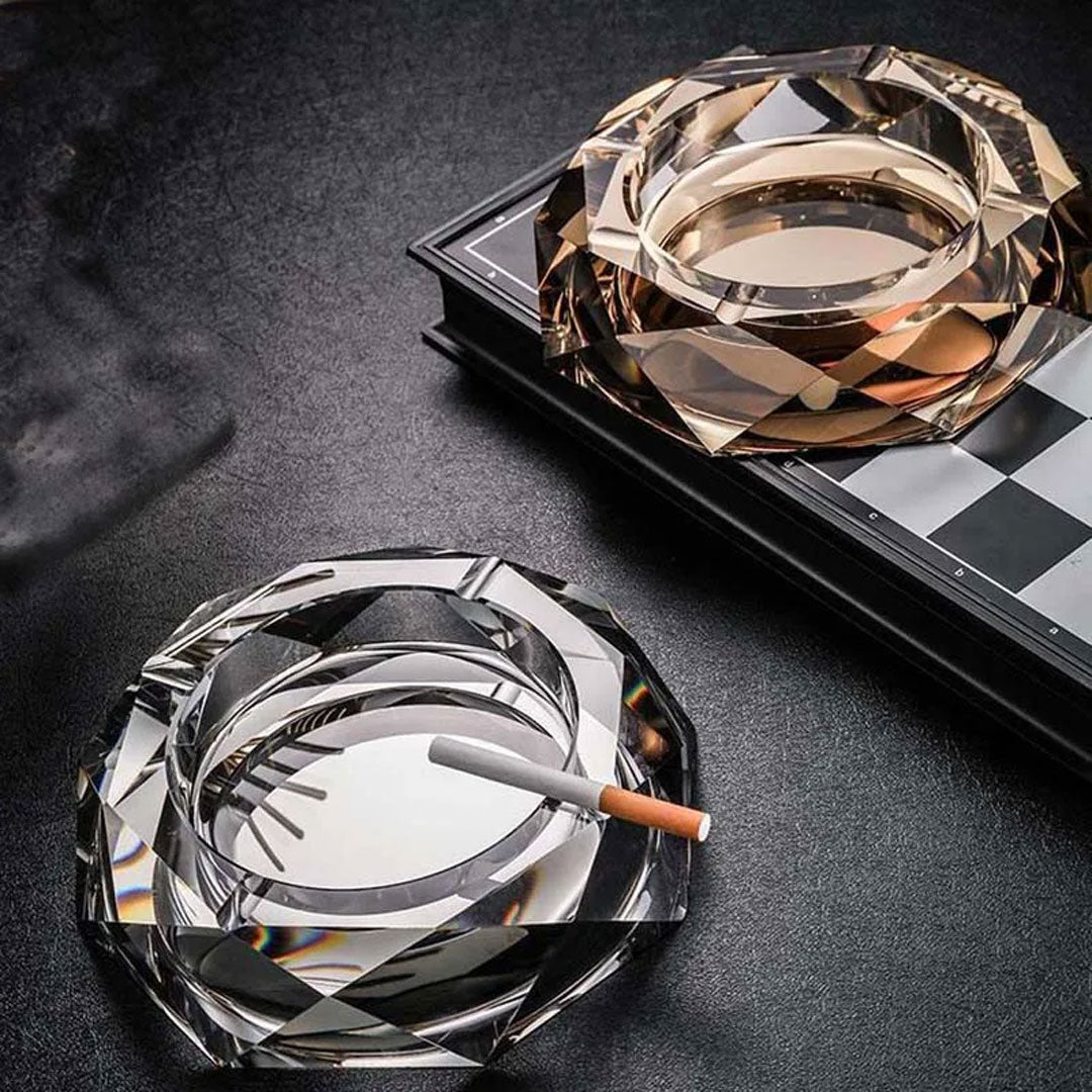 Crystal Glass Ashtray High-End European Gift