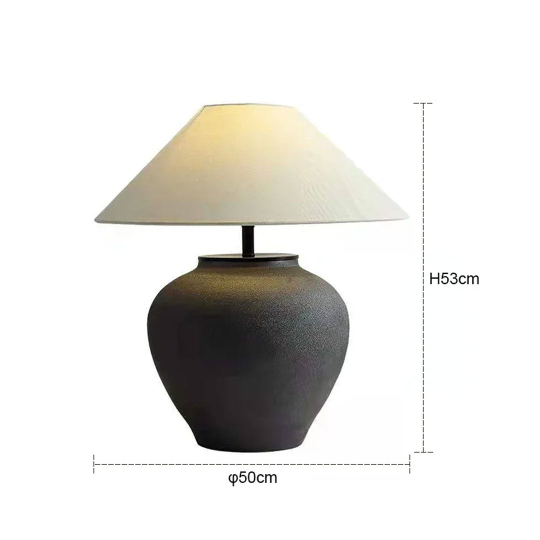 Creative Retro Ceramic LED Table Lamp Bedroom Decor