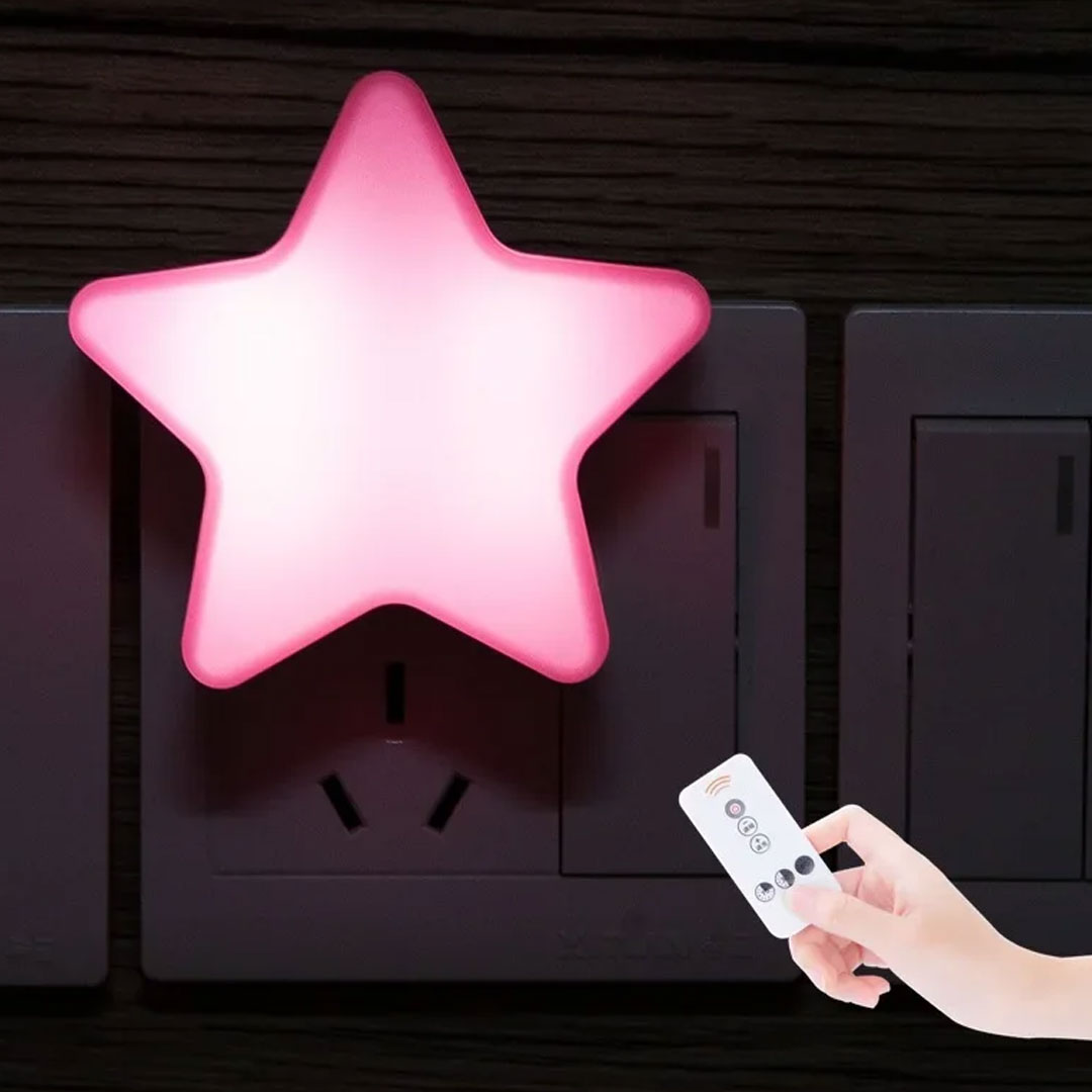 Remote Control Star Shape LED Night Light