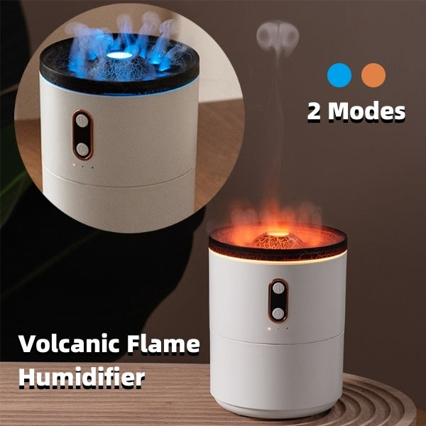 Volcanic Flame Aroma Diffuser USB Portable Jellyfish Humidifier Lamp